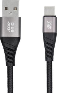 Kabel USB Blue Star USB-A - USB-C 1.2 m Czarny 2