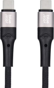 Kabel USB Blue Star USB-C - USB-C 2 m Czarny 2