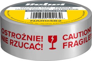 Rebel Taśma pakowa OSTROŻNIE SZKŁO REBEL (50mic x 48 mm x 132 m) 2