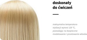 Activeshop Główka treningowa fryzjerska Gabbiano WZ2 syntetyczne włosy, kolor 613H, długość 24" 8