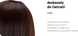 Activeshop Główka treningowa z brodą fryzjerska Gabbiano WZ4 syntetyczne włosy, kolor 4H, długość 8"+6" 8