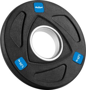 Rebel Zestaw obciążeń żeliwnych gumowanych 4x1.25kg, otwór olimpijski 51mm,  REBEL ACTIVE 3