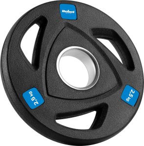 Rebel Zestaw obciążeń żeliwnych gumowanych 4x2.5kg, otwór olimpijski 51mm,  REBEL ACTIVE 3