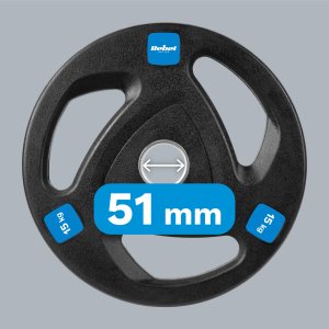 Rebel Zestaw obciążeń żeliwnych gumowanych 2x15kg 7