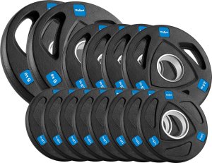 Rebel Zestaw obciążeń żeliwnych gumowanych 30kg ( 8x1.25kg + 4x2.5kg + 2x5kg ), otwór olimpijski 51mm,  REBEL ACTIVE 2