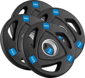 Rebel Zestaw obciążeń żeliwnych gumowanych 30kg ( 8x1.25kg + 4x2.5kg + 2x5kg ), otwór olimpijski 51mm,  REBEL ACTIVE 4