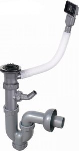 Zlewozmywak Kuchinox SK6_010T / KUCHINOX / ZLEW / 60 STALOWY NAKŁADANY 60X50 1KOM, GŁADKI + SYFON (OKS_B13Y)  / 8