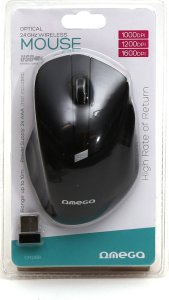 Mysz Omega OMEGA MYSZ BEZPRZEWODOWA MOUSE WIRELESS 1000/1200/1600 DPI BLACK [45860] 4