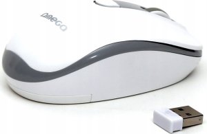 Mysz Omega MYSZ BEZPRZEWODOWA MOUSE WIRELESS 1000/1200/1600 DPI WHITE-GREY [45862] 3