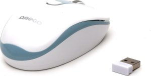 Mysz Omega OMEGA MYSZ BEZPRZEWODOWA MOUSE WIRELESS 1000/1200/1600 DPI WHITE-BLUE [45863] 3