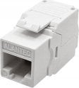 Adapter AV Alantec Moduł keystone RJ45 beznarzędziowy UTP kat.5e, SLIM, kolor biały ALANTEC 1