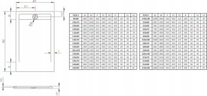 Radaway RADAWAY BRODZIK TEOS F 100X90 BIAŁY 20