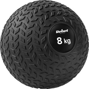 Rebel Mała piłka lekarska do ćwiczeń rehabilitacyjna Slam Ball 23cm 8kg, REBEL ACTIVE 1