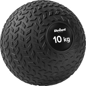 Rebel Mała piłka lekarska do ćwiczeń rehabilitacyjna Slam Ball 23cm 10kg, REBEL ACTIVE 1