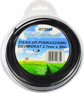 John Gardener Żyłka do podkaszarki siedmiokąt 2,7mmx30m (10/40) 1