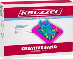 Kruzzel Piasek kreatywny -  piaskownica + foremki 22712 3