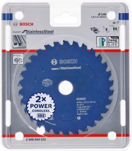 Bosch Bosch circular saw blade Expert for Stainless Steel, 140mm, 30Z (bore 20mm, for cordless hand-held circular saws) 1