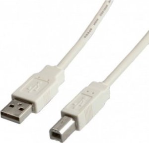 Kabel USB Secomp Kabel USB 2.0, typ A-B, beżowy, 3 m 1