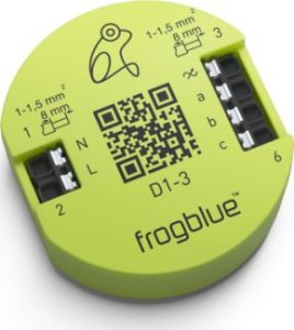 frogblue frogDim 1-3, 1-kanałowy siłownik ściemniający (1x 300W) z 3 wejściami 1