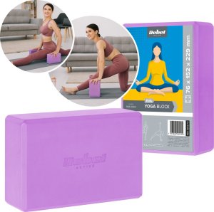 Rebel Kostka, klocek do jogi z pianki EVA 120g, fioletowa, REBEL ACTIVE 4