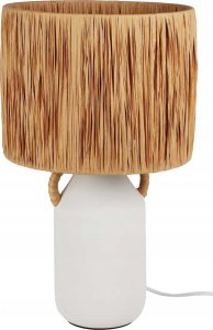 Home Styling Collection Lampa stołowa ceramiczna z kloszem z plecionki Ø 24 x 42 cm 6