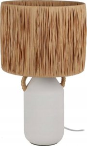 Home Styling Collection Lampa stołowa ceramiczna z kloszem z plecionki Ø 24 x 42 cm 8
