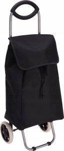Home Styling Collection Wózek na zakupy na kółkach z łożyskami i wygodnym uchwytem, czarny, 30 l 2