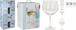 Home Styling Collection Kieliszki do drinków, 3 rodzaje szklanek do drinków: Gin, Tonic, Hurricane, 12 sztuk 1