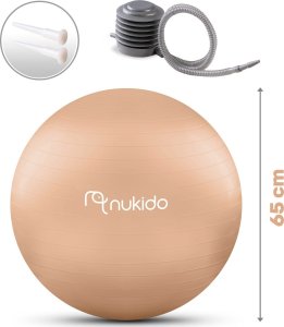 Triton Piłka ciążowa do aerobiku 65 cm NS-951 beżowa 5