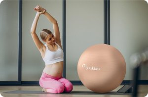 Triton Piłka ciążowa do aerobiku 65 cm NS-951 beżowa 7