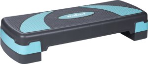 Rebel Step do aerobiku i ćwiczeń fitness, 3 stopnie, szaro-niebieski, REBEL ACTIVE 3