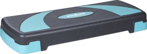 Rebel Step do aerobiku i ćwiczeń fitness, 3 stopnie, szaro-niebieski, REBEL ACTIVE 4