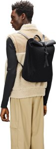 Rains Rains plecak 38x28x12 cm ROLLTOP RUSKSACK MESH MINI W3 13350 01 BLACK 3