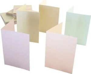 Titanum Zestaw kopert i kart A6 perłowe pastel 50szt 2