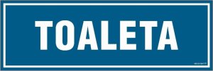 Mój dom Toaleta - Znak Tabliczka Płyta Sztywna 300X100 Wc Libres Polska Sp Pa014_300X100_Pn 5904937432734 1