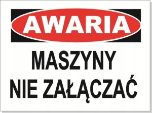Mój dom Awaria Maszyny Nie Załączać - 150X100 Płyta Pcv Libres Polska Sp 000_150X100_Pn_Awari 5904937564206 1