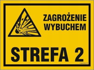 Mój dom Zagrożenie Wybuchem Strefa 2 Tablica 30X22 Płyta Ż Libres Polska Sp Sgp-Nb041_300X225_Bn 5904937401396 1