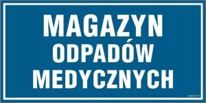 Mój dom Magazyn Odpadów Medycznych - Tabliczka 200X100 Pn Libres Polska Sp Sgp-Pa522_200X100_Pn 5904937461055 1