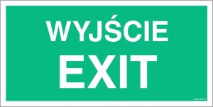 Mój dom Wyjście / Exit - 300X150 Płyta Foto Ewakuacyjne Libres Polska Sp Sgp-Ac001_300X150_Ps 5904937519190 1