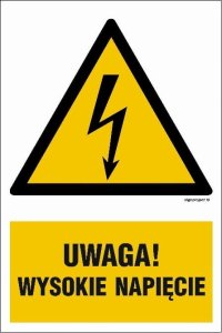 Mój dom Uwaga Wysokie Napięcie - 15 X 22,5 Cm, Pn Płyta Libres Polska Sp Ha016_150X225_Pn 5904937311886 1