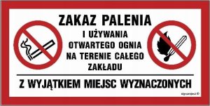 Mój dom Zakaz Palenia Używania Ognia Terenie Tablica 40X20 Libres Polska Sp Nc139_400X200_Pn 5904937414761 1