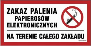 Mój dom Zakaz Palenia Na Terenie Całego Zakładu 30 X 15 Cm Libres Polska Sp Sgp-Nc092_300X150_Pn 5904937410725 1