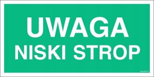 Mój dom Uwaga Niski Strop 300X150 Płyta Foto Ewakuacyjne Libres Polska Sp Sgp-Ac022_300X150_Ps 5904937523999 1