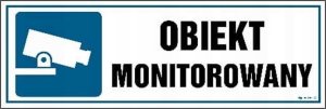 Mój dom Obiekt Monitorowany - Tabliczka 15 X 5 Pn - Płyta Libres Polska Sp Nc023_150X50_Pn 5904937403987 2