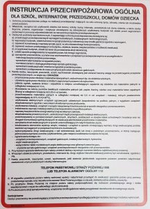 Mój dom Instrukcja Bhp Przeciwpożarowa Ogólna Dla Szkół .. Libres Polska Sp  5902082238775 1
