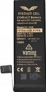 Bateria Vega BATERIA PREMIUM CELL COBALT IPHONE 5SE SE2016 1810MAH 600+ CYCLES> 3