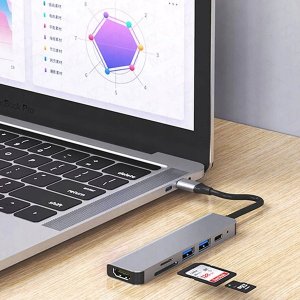 Vega ECOBOX ADAPTER TYP-C ROZDZIELACZ HDMI + TYP-C + USB + czytnik kart DEX> 5