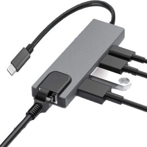 Adapter USB Vega ECOBOX ADAPTER TYP-C ROZDZIELACZ HDMI + TYP-C + USB + RJ45 DEX> 3