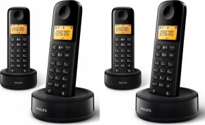 Telefon stacjonarny Vega TELEFON BEZPRZEWODOWY PHILIPS ZE STACJĄ ŁADUJĄCĄ CZARNY D1602B/53> 3