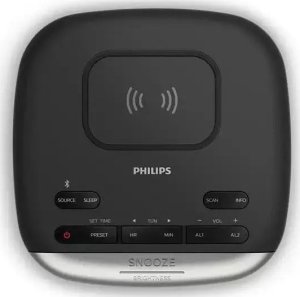 Radio Vega CYFROWE RADIO FM BUDZIK ALARM ZEGAR BLUETOOTH Z ŁADOWARKĄ Qi PHILIPS TAR7606/10> 7